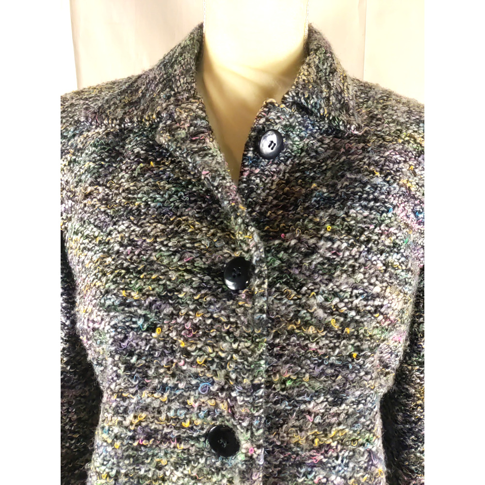 Sag Harbor Women's Jacket Size 12 Petite Vintage Fuzzy Career Business - Picture 8 of 10